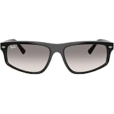 Ray-Ban RB2225 Rectangular Sunglasses for Men for Women | In Havana, Black &amp; Transparent Light Brown. Lightweight flexible frame. Sizes: 57/59mm.