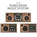 Como Audio: Whole Home Music Solution – 3 System Bundle (Walnut/Black)thumb 3