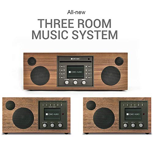 Como Audio: Whole Home Music Solution – 3 System Bundle (Walnut/Black)