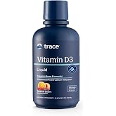 Trace Minerals Liquid Vitamin D3, Tropical Cherry, 16 fl oz | 5000 IU, Cholecalciferol, Ionic trace minerals, Supports bone and immune health, Vegetarian and dye-free, 1 tbsp daily