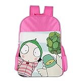 Kids Sarah & Duck School Backpack Cute Boys Girls School Bag Pink