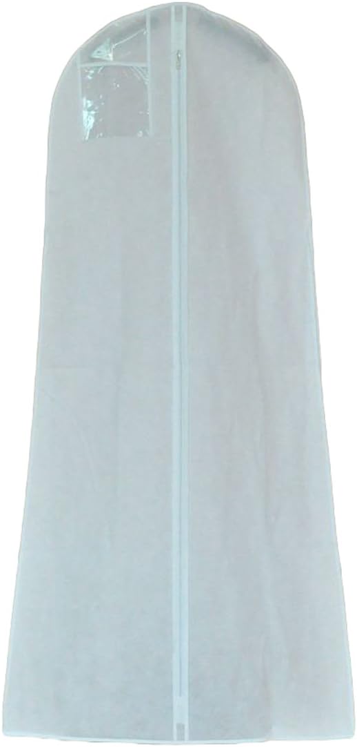 Ruolai Wedding Dress Travel Storage Garment Bag Soft Bag White