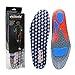 Shoe Inserts Arch Support Plantar Fasciitis Insoles Shock Absorber for Pronation(Grey,US8.5-11)