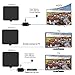 HDTV Antenna,65-100 Miles Indoor HDTV Antenna Digital TV Antenna with Signal Amplifier-Support 4K 1080P Freeview Channels - 13.2Ft Coaxial Cable
