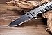 Folding Knife, Assisted Opening Tactical Rescue Liner Lock Pocket Hunting Camping Serrated Knives With Clip, Self Defense Knife
