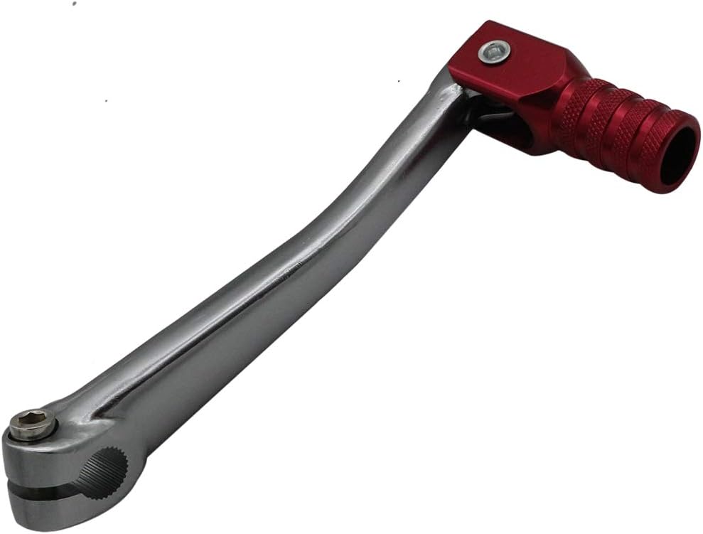 OTOHANS AUTOMOTIVE CNC Aluminum 2" Folding Gear Shifter Shift Lever for Honda XR50 CRF50 XR CRF 50cc 70cc 90cc 110cc 125cc Dirt Pit Bike (Red Gray): Automotive