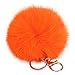 niceEshop(TM) Novelty Rabbit Fur Ball Charm Key Chain for Car Key Ring or Bag (Orange)