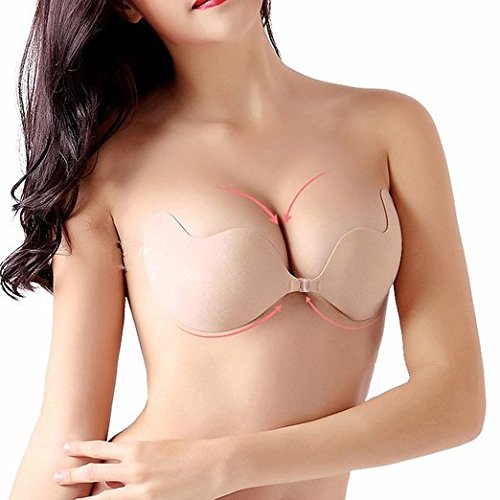 Boolavard® TM Self Adhesive Silikon Nackt Unsichtbar Push-Up Rückenfreie BH ohne Träger/Silicone Bra für Rückenfreie… – Bild 3
