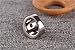 PMTIER Unisex Stainless Steel Cat's Eye Stone Opal Ring Silver and Pink Size 10