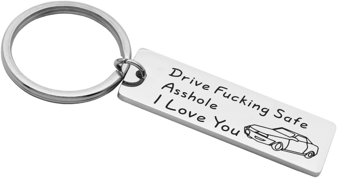 Girlfriend to Boyfriend Wife to Husband Gifts Engraved Dog Tags Keychain Love Valentines Gift for Him