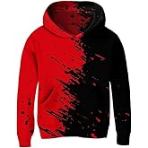 uideazone Hoodies for Boys Girls 3D Printed Hooded Sweatshirts Long Sleeve Pullover Hoody with Pocket 3-16Y
