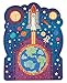 Playhouse Glow in The Dark Blast Off 30-Piece Die-Cut Shaped Mini Puzzle for Kids