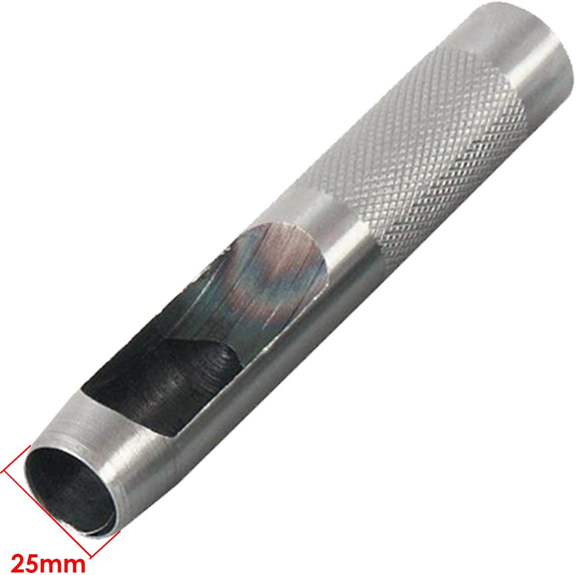 Trimming Shop 25mm Steel Hollow Punch Leather Hole Puncher for Piercing Holes in Leather Paper, Plastic, Rubber, and Vinyl - Image 3