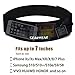 GEARWEAR Running Belt for Women Runner Waist Phone Holder for Men Travel Waistband for Passort Workout Fitness Jogging Walking Hiking Cycling Sports iPhone Fanny Pack Bag Black Zipper