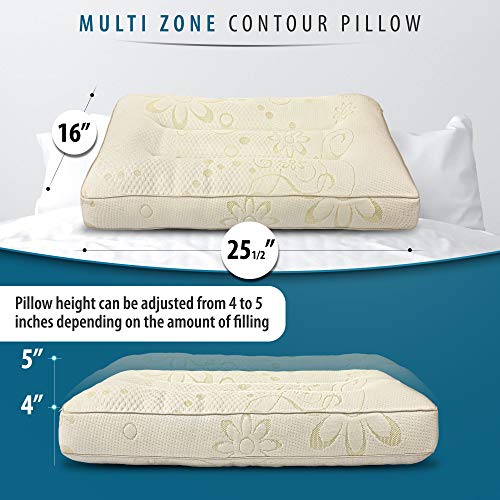 Nature's Guest Adjustable Contour Pillow for Sleeping, Better Than
