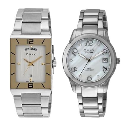 Analog White Dial Couple Watch - CM07