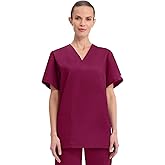 Cherokee Womens Unisex V-Neck Top