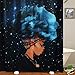 PANDAYAQ African American Shower Curtains Black Theme Durable Waterproof Bath Curtain with 12 Hooks