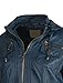 LE3NO Womens Faux Leather Zip Up Moto Biker Jacket with Pockets
