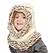 Sumolux Winter Kids Warm Fox Animal Hats Knitted Coif Hood Scarf Beanies for Autumn Winter