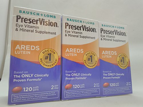 Preservision Vitamin & Mineral Supplement With Lutein 120 Count (3 pack)