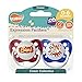 Ulubulu Expression Pacifier Set for Boys, Pow and Boom, 0-6 Months