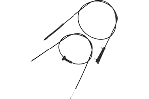 Partuto 2PCS No.51237184603/51237201904 Car Bonnet Hood Lock Release Cable for BMW 1 Series E81 E82 E87 E88 116d 116i 118d 11