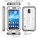 Galaxy S5 Active Case, SUPCASE Unicorn Beetle PRO Series Full-body Hybrid Case with Screen Protector(SM-G870A Water and Shock Resistant Version Smartphone), White/Gray Dual Layer + Impact Resistant