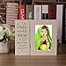 OUCHAN Baby Picture Frames 4x6 Light Up with Carved Wording-Twinkle Twinkle Little Star Cream white
