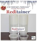 Reditainer Extreme Freeze Deli Food Containers with Lids, 8-Ounce, 40-Pack