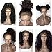 Jessica Hair 13x6 Lace Front Wigs Human Hair Wigs For Black Women Curly Brazilian Virgin Hair Glueless with Baby Hair(20 inch with 150% density)