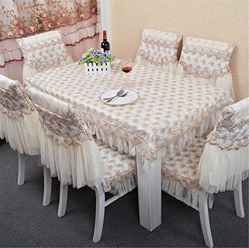 YIH Lace Chair Covers White, Removable Washable Dining Chair Protector
Cover Seat Slipcover for Hotel,Dining Room,Ceremony,Banquet Wedding
Party, Gift Idea