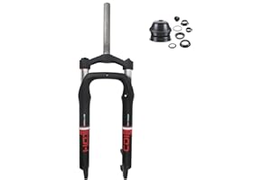 CDHPOWER Bike 26" x 4" Fat Suspension Fork 26 inch Fat 4.0" tire, Disc Brake, Black (Black 26inch* 4.0" tire)