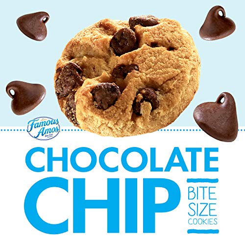 Famous Amos, BiteSize Cookies, Chocolate Chip, Grab 'N' Go, 14.4oz Box
