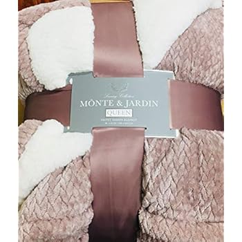 Amazon.com: Monte & Jardin Luxury Collection Velvet Sherpa ...