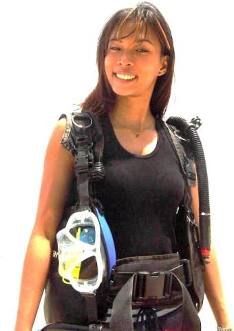 Dive Mask Saver Diving Slap Strap Standard Version in Blue Neoprene Including Mask Strap / BCD Hook & Clip Attachment for Mask Safekeeping