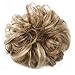 Merrylight Ladies Synthetic Wavy Curly Hair Bun Ribbon Extensions Ponytail Scrunchy Scrunchie Hair Hairpiece