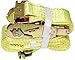 DKG STRAPS 2” x 12’ E Track Ratchet Straps – Enclosed Trailer Tie Down & Dry Van Cargo Straps – Standard E Track Spring Fittings or Connectors – Heavy Duty Steel Ratchet & Polyester Webbing (4 Pack)