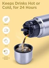 Milton Thermosteel Vacuum Flask 1 Litre Stainless Steel Insulated view 4
