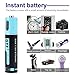 Rechargeable AAA Batteries, 100% Capacity 675mwh 450mAh Micro USB Charge, 1.5Hours Charging Fast Rechargeable Lithium Batteries, 1000 Cycle (4 Pack)