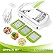 Vegetable Chopper Dicer Slicer Cutter-Fruit & Vegetable Tools,Lovkitchen Slicers for Fruits and Vegetables/Onion Salad Adjustable Stainless Steel Mandoline Food Salad Chopper