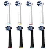 8pcs Cross Clean Replacement Heads Compatible with