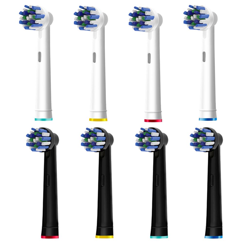 8pcs Cross Clean Replacement Heads Compatible with