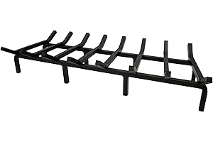 SteelFreak Super Heavy Duty Steel Fireplace Grate - Made in The USA (36 Inch)