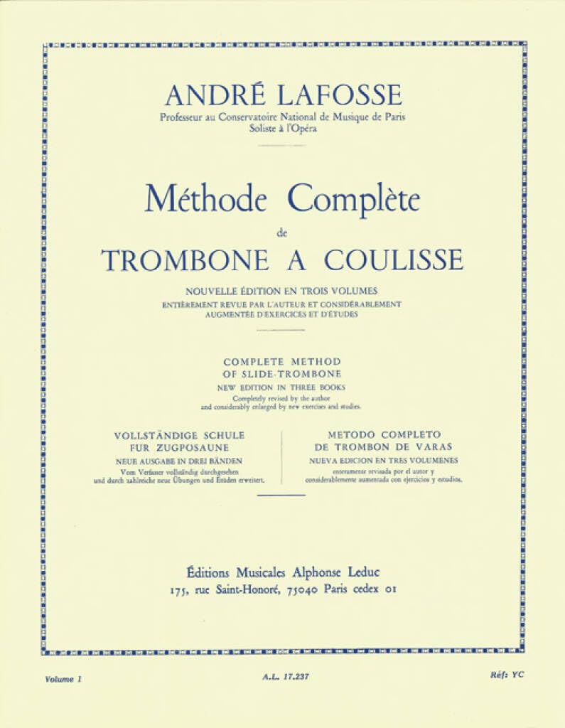 Methode de Trombone a Coulisse