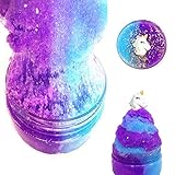 Unicorn Fairy Putty Cloud Slime, Cotton Candy Slime Supplies Stress Relief Toy Scented Sludge Toy for Girls and Boys(120ml）