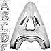 AFTERLOON® 40 Inch Giant Jumbo Helium Foil Mylar Alphabet Balloons for Graduation Anniversary Celebration Bridal Shower Wedding Birthday Party Decorations, Premium Quality, Glossy Silver Letter A