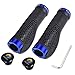 TOPCABIN Ergonomic Design Bicycle Handlebar Grips Widen Holding Surface (blue)