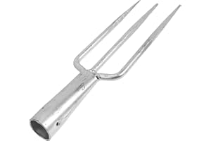 EXAOMBLE Landscaping Tamper Tool Iron Spading Fork Fishing and Garden Multi-tool Easy to Pack