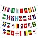 2018 World Cup Flags,Russia Soccer Football Flag,Extra Large Size 32 Country Flag Bunting 8''x 12'' for Bar Party,Fans,Sport Clubs Decorations